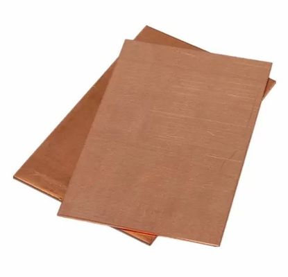 Piastra di rame lucidato C11000 C10200 Piastra di ottone da 1 mm
